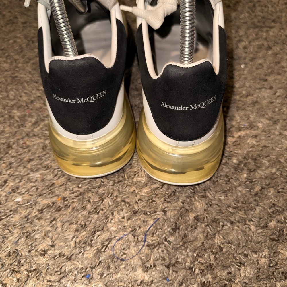Alexander McQueen White and Black Athletic Shoes - Picture 3 of 11